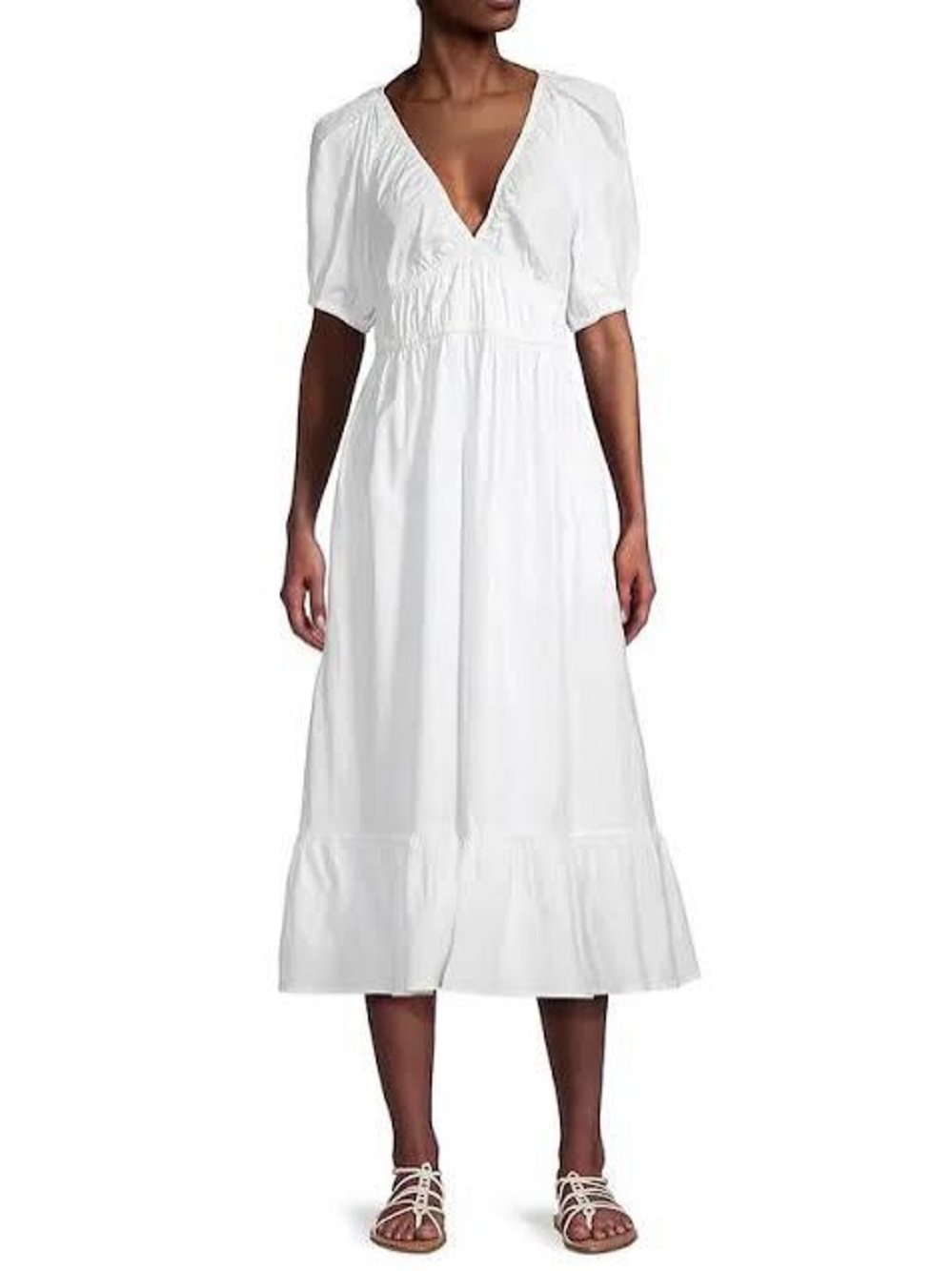 Vineyard Vines NWT poplin v-neck midi dress🎀❤️🌺